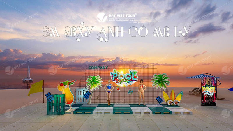 Thiết kế backdrop 3D của Đất Việt Event.