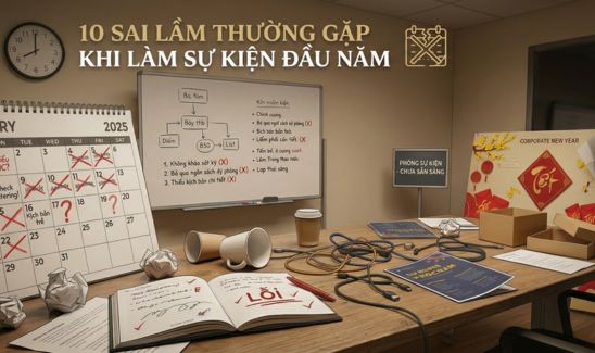 10 sai lầm thường gặp khi làm sự kiện đầu năm