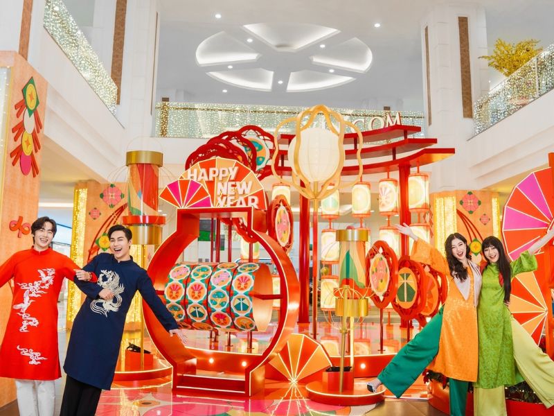 Phong cách trang trí mang không khí Tết cổ truyền (ảnh: sưu tầm)