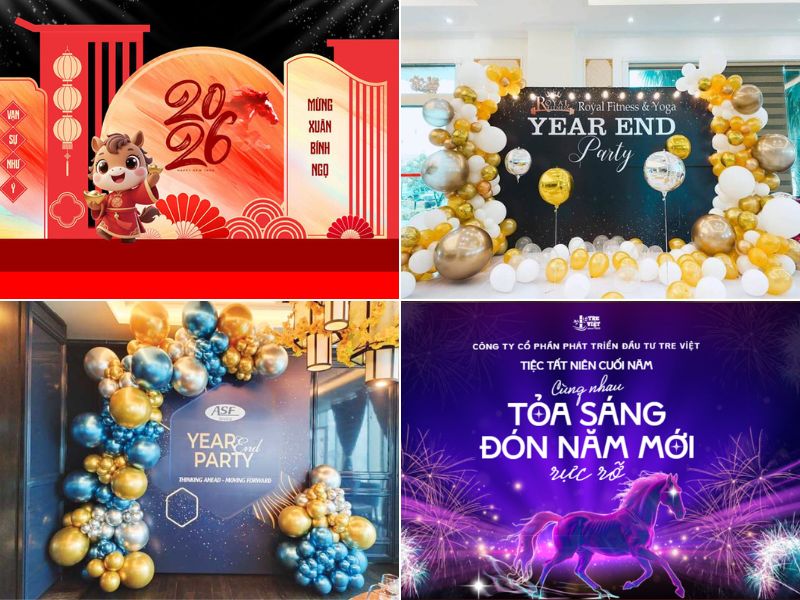 Trang trí theo màu sắc chủ đạo (ảnh: sưu tầm)