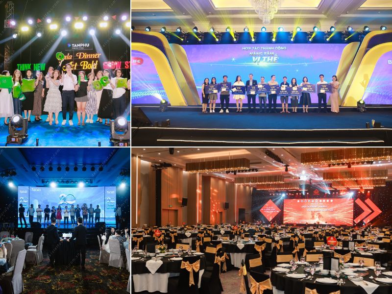 Concept Award Night với màu sắc trang nghiêm (Ảnh: Đất Việt Event)