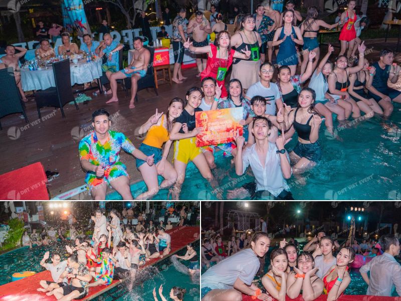 Pool party - Một ý tưởng gala dinner cho mùa hè (Ảnh: Đất Việt Event)