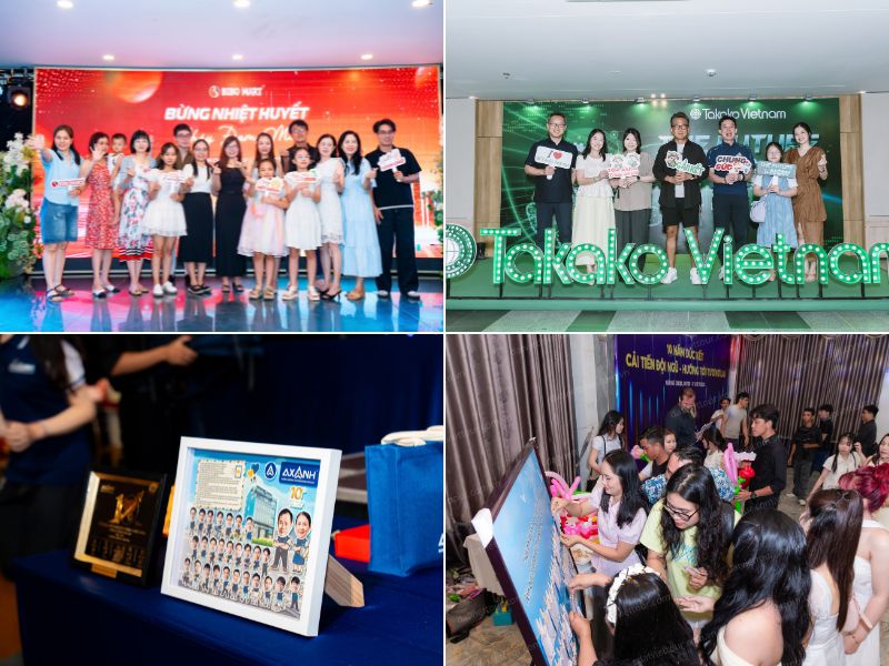 Khu vực check-in Year End Party (Ảnh: Đất Việt Event)