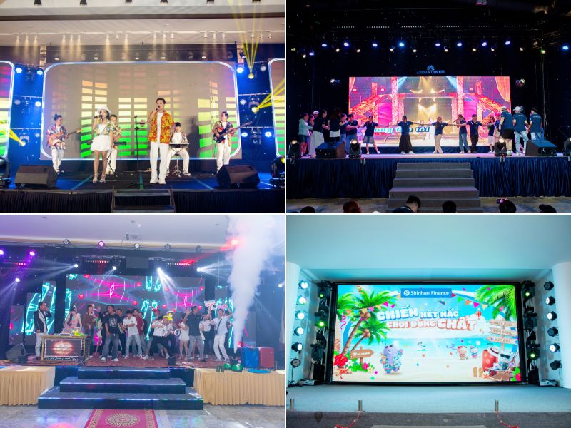 Sân khấu và hệ thống kỹ thuật YEP (Ảnh: Đất Việt Event)