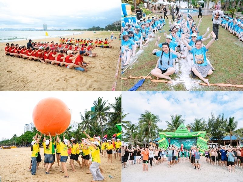 Đoàn tổ chức teambuilding ngoài trời
