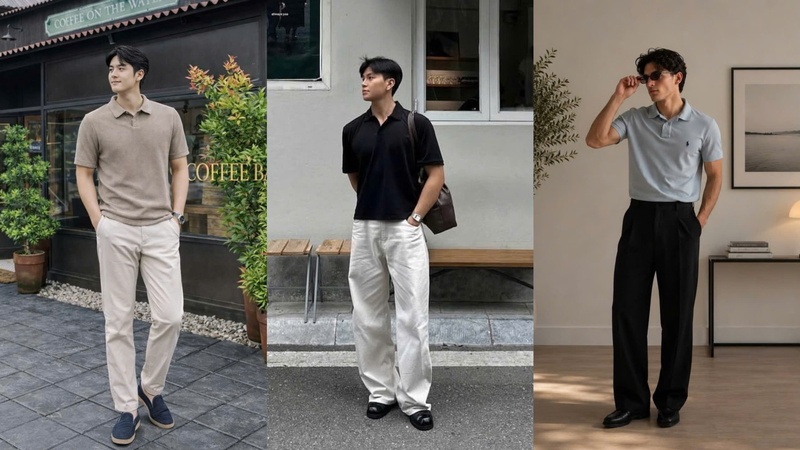 Polo phối quần chinos – Trẻ trung và năng động 